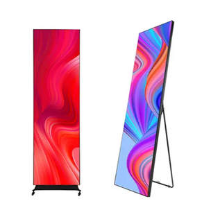 Trong nhà p1.8 HD <span class=keywords><strong>Wifi</strong></span> tầng đứng gương LED hiển thị áp phích Bảng điều khiển quảng cáo Màn hình LED Poster - Product Image 3