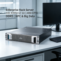 Serveur en rack 2U, interconnexion haute vitesse, technologie CXL, déploiement de plusieurs GPU pris en charge, serveur en rack R3950 G7