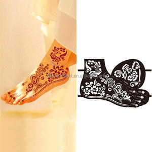 สติกเกอร์รอยสักสีเฮนน่าสำหรับงานแต่งงานศิลปะการสักสำหรับแขกและเจ้าสาว - Product Image 1