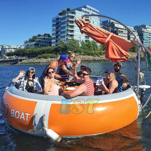Barca BBQ Donut Galleggiante Elettrica da 6-8 Persone all'Ingrosso per Feste su Lago e Mare - Product Image 4