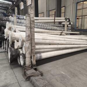 עמוד תאורת רחוב סולארית מפלדה מגולוונת, זרוע כפולה/בודדת, מחיר לפי גובה: 4 מ', 5 מ', 6 מ', 7 מ', 8 מ', 9 מ', 10 מ', 12 מ'. - Product Image 2