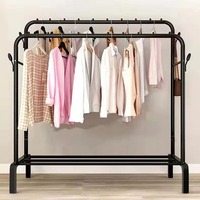 Porte-manteau multifonctionnel Porte-vêtements avec étagère inférieure