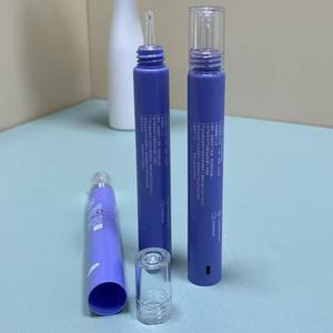 Purple <b>Plastic</b> Squeeze <b>Tube</b> with Clear Acrylic Cap - Product Image 3
