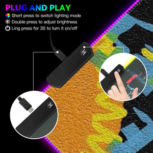 FLAME SNAKE Street Graffiti Art Series RGB Gaming Muismat USB-C Oplader 300x800mm Groot Formaat Waterbestendig Op voorraad - Product Image 5