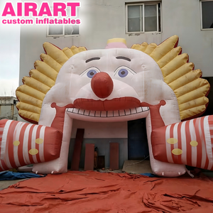 Arche Murale Gonflable Modèle Visage de Clown Amusant, Tête de Clown Gonflable à Bouche Ouverte pour Entrée, Porte Gonflable pour Festivals de <span class=keywords><strong>Cirque</strong></span> et d'Halloween - Product Image 2