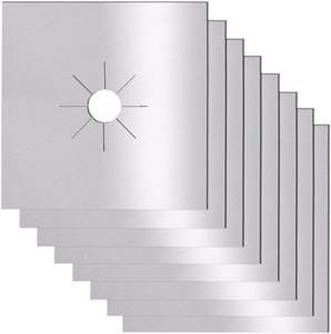 Les coussinets de cuisinière à gaz noir et argent sont des coussinets de protection de cuisinière à gaz <span class=keywords><strong>fluoron</strong></span> d'hiver à haute résistance - Product Image 5