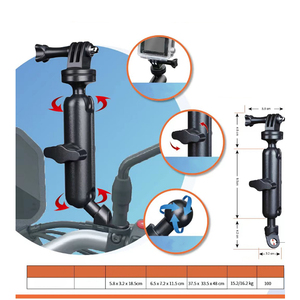 Vente chaude support de téléphone étanche en alliage d'aluminium de haute qualité support de téléphone de vélo à <span class=keywords><strong>boule</strong></span> rotative à 360 degrés réglable pour vélo - Product Image 2