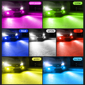 3570 chip chùm LED đèn sương mù bi màu Led Đèn Pha Xe bóng đèn cho H7 H11 9005 9006 - Product Image 3