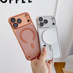 Nuova <span class=keywords><strong>Cover</strong></span> Trasparente per <span class=keywords><strong>iPhone</strong></span> 17 Air 17 <span class=keywords><strong>Pro</strong></span> Max 16 15 Plus 13 14 con Cornice Placcata Protezione Lente Pellicola Anti-caduta <span class=keywords><strong>Rigida</strong></span> - Product Image 1