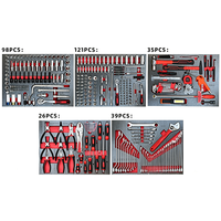 Juego de Herramientas Profesional de 424 Piezas, Kit Completo de Llaves de Tubo para Reparación de Automóviles