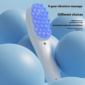 Heißes Verkaufs produkt Rot Blau Lila Lichttherapie Vibration Kopfhaut <span class=keywords><strong>massage</strong></span> bürste Haarwuchs <span class=keywords><strong>massage</strong></span> gerät Elektrischer <span class=keywords><strong>Massage</strong></span> kamm - Product Image 4