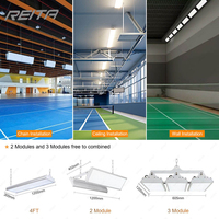 Projecteurs LED modernes en alliage d'aluminium REITA, éclairage de stade anti-éblouissement pour terrain de badminton, 50W-450W, vente chaude