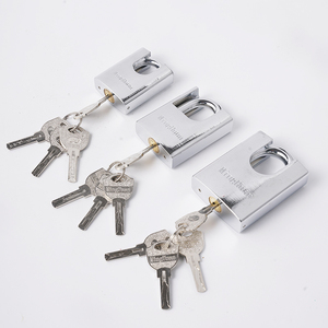 Candados Seguridad盗難防止安全南京錠3個鉄キー固体真鍮シリンダーアルミ合金 - Product Image 2