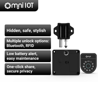 Serrure de casier à empreinte digitale intelligente RFID, à batterie, à code, pour armoire, sécurité enfant, porte coulissante, serrures numériques