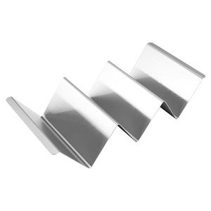 Taco Holder Stainless Steel W Shape Reusable For Picnic Food Serving - Product Image 2