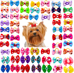 Groothandel Kleine Honden Bows Hair Grooming Puppy Accessoires Strik Leuke Hond Handgemaakte Pet Hair Clips - Product Image 3