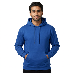 Boxy Fit High Quality Cotton Hoodie For Men Heavy Hoodie Pullover <b>Sweatshirt</b> Custom Logo French Terry Blank Hoodies - Product Image 1