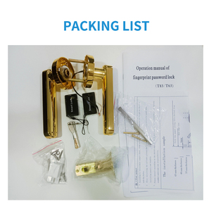 Cerradura de puerta inteligente con aplicación Tuya, lector de acceso de huellas dactilares, contraseña para puerta de aluminio y madera, Cerradura Inteligente TTlock - Product Image 4