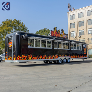 Remolque de Comida Móvil Comercial, Contenedor de Comida, Puesto de Comida con Interior de Acero Inoxidable para Pizza y Hamburguesas - Product Image 4