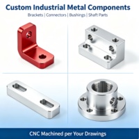 Support en L en aluminium usiné CNC sur mesure, plaque à fentes et douille à bride pour l'automatisation industrielle
