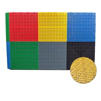 Module de tapis de sol en plastique pour lave-auto antidérapant Plaque de grille de sol à emboîtement Grille de drainage pour lave-auto pour magasin 4S