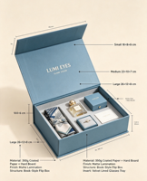 Boîte cadeau rigide à fermeture magnétique avec doublure douce, écologique et étanche, logo personnalisable pour bijoux, foulards, aromathérapie, rangement