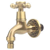 Robinet moderne en laiton pour machine à laver et évier, avec cartouche céramique, 1/2 pouce, eau froide uniquement, extérieur, ouverture rapide