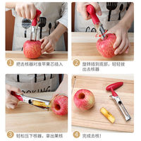 Outil manuel en acier inoxydable pour retirer les noyaux, hachoir et éplucheur multifonctionnel pour fruits et légumes, facile à nettoyer pour la cuisine