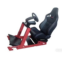 Cockpit de jeu de course JBR1012 rouge et noir, simulateur de course