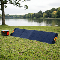 Portable 200W Pliable Panneau Solaire Centrale Électrique Générateur Haute Efficacité 20V Chargeur de Batterie pour Camping En Plein Air Van RV Voyage