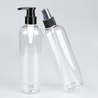 Flacon pulvérisateur transparent de 300 ml, flacon pulvérisateur PET à épaules arrondies, flacon pompe pour lotion, flacon de conditionnement pour hydrolat cosmétique