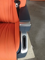 Kursi Mobil Reclining Elektrik VIP Kulit Asli Kustom untuk Kendaraan Komersial Mewah, Kenyamanan Premium