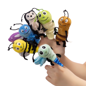 Gros Petits Jouets Marionnettes À Doigt <span class=keywords><strong>Anime</strong></span> Insectes Animaux De Mer Membres De La Famille Conception En Peluche Poupée Personnalisée - Product Image 1