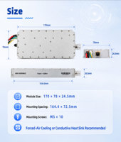 Module amplificateur de puissance GaN large bande 4000-8000 MHz 100 W sans source de signal pour anti-drone