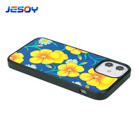 Casing Karet Produksi Kustom Logo Desain Cetak Penutup Belakang Telepon Seluler Sublimasi Kosong 2D untuk Iphone 12 11