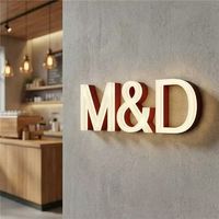 Enseigne lumineuse LED 3D DakeSign à éclairage frontal, logo personnalisé, décoration publicitaire pour salons de coiffure, étanche IP65, enseigne personnalisable