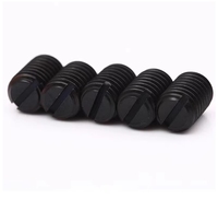 Vis sans tête à empreinte LeGood en acier au carbone métrique, grade 12.9, M2x3mm, finition noire, GB73 DIN551