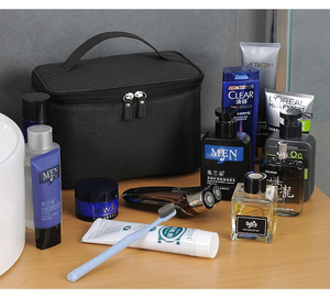 อุปกรณ์อาบน้ำแบบพกพาสำหรับตั้งแคมป์กลางแจ้ง  กระเป๋าจัดระเบียบอุปกรณ์ในห้องน้ำ ชุดโกนหนวด กระเป๋าเครื่องสำอาง - Product Image 2