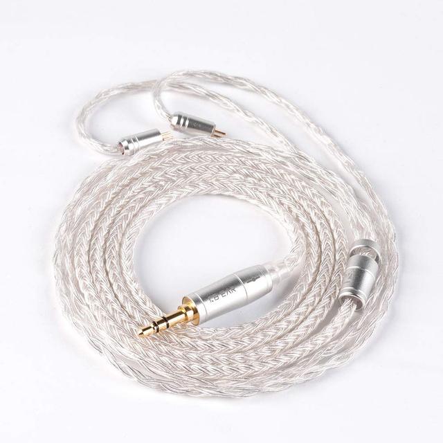 KBEAR 16 Core Silver Plated Detachable Earphone Balanced Cable 2.5/3.5/4.4MM with MMCX/2pin/QDC Connector for KBEAR KS2