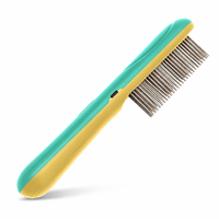 Peigne anti-puces pour chiens et chats, rechargeable par USB-C, à dents fines en métal, pour l'élimination des insectes et des poux, brosse de toilettage CE FC