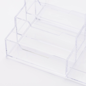 Di plastica acrilica <span class=keywords><strong>trasparente</strong></span> Multi-funzione tazza supporto della Penna Per dispenser nastro di supporto di carta di nome con Accessori Da Scrivania - Product Image 5