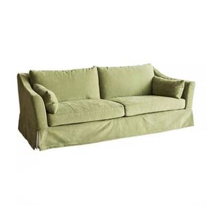 Sofá Moderno de Lino Desmontable y Lavable, Sofá Retro Verde para Sala de Estar, Sofá de Tres Plazas, Sofá Pequeño para Apartamento, Sofá de Ocio Personalizado - Product Image 1