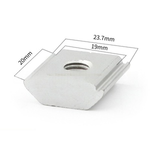 Bloc d'écrou <span class=keywords><strong>de</strong></span> curseur solaire en alliage d'aluminium d'approvisionnement direct d'usine Rail <span class=keywords><strong>de</strong></span> type H traitement <span class=keywords><strong>de</strong></span> Surface d'oxydation photovoltaïque à pression moyenne - Product Image 6