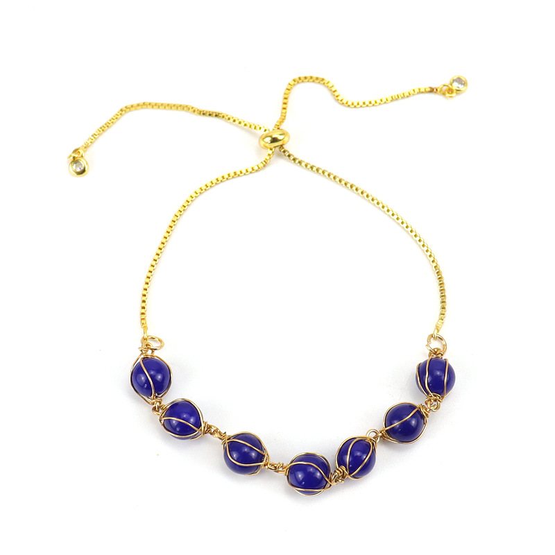 bracciale uomo 7 chakra in pietre dure naturali elastico braccialetto