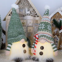 Nouvelle décoration de Noël lumineuse en peluche avec lumière, poupée Rudolph, design aiguilles de pin, décoration de fenêtre, hauteur 29 cm