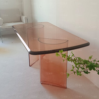 Modische Möbel Acryl Esstisch Moderner und einfacher Büro konferenz tisch