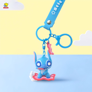 Porte-clés en PVC Stitch GaoLe authentique, série <span class=keywords><strong>Star</strong></span> Baby, porte-clés en plastique mignon, impression numérique, vente en gros, poupée Stitch - Product Image 4