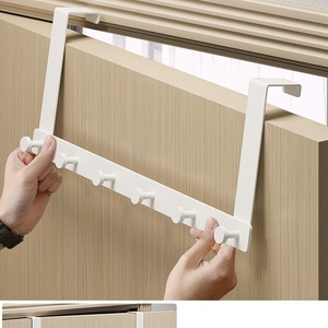 Over Door Clothes Rack Rectangle <b>Clip</b> On Type PP Plastic Clothing Organizer For Bedroom Doors - Product Image 1