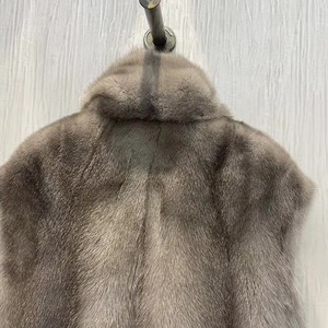 Gilet in Vera Pelliccia di <span class=keywords><strong>Visone</strong></span> di Alta Qualità per Donna, Moda Invernale, Gilet in Pelle di <span class=keywords><strong>Visone</strong></span> Integrale - Product Image 5