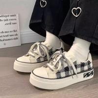 Chaussures basses en toile respirantes à lacets Xiaoxiangfeng avec patchwork floral pour femme – Nouvelle collection 2026, toutes saisons, blanches, tendance étudiante